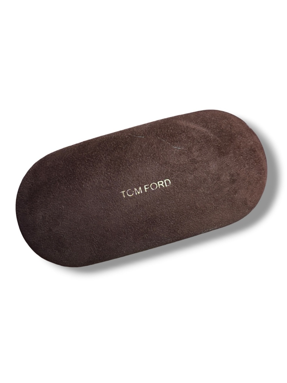 TOM FORD Brown Suede Sunglasses Hard Case